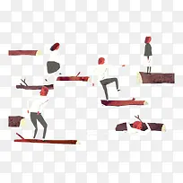 卡通树枝台阶-空若网 卡通树枝台阶-空若网