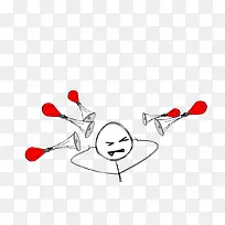 卡通版的人物插画-空若网 卡通版的人物插画-空若网