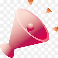 红色卡通喇叭-空若网 红色卡通喇叭-空若网