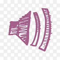 手绘喇叭-空若网 手绘喇叭-空若网