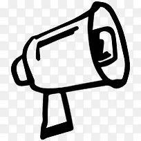 黑色手绘喇叭创意-空若网 黑色手绘喇叭创意-空若网