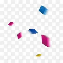 彩色漂浮几何-空若网 彩色漂浮几何-空若网