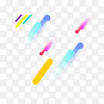 彩色手绘漂浮装饰-空若网 彩色手绘漂浮装饰-空若网