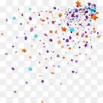 手绘彩色漂浮星星-空若网 手绘彩色漂浮星星-空若网