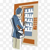 无人售货机插画-空若网 无人售货机插画-空若网