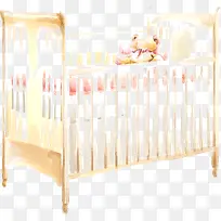 手绘可爱卡通小熊小床-空若网 手绘可爱卡通小熊小床-空若网