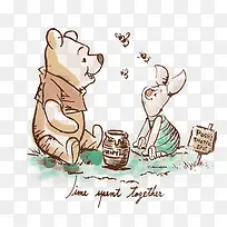 维尼小熊可爱卡通-空若网 维尼小熊可爱卡通-空若网