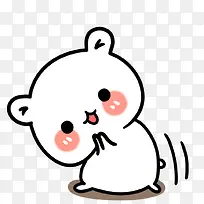 白色可爱卡通小熊-空若网 白色可爱卡通小熊-空若网