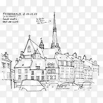 卡通手绘线描-空若网 卡通手绘线描-空若网