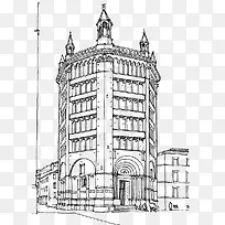 卡通手绘线描-空若网 卡通手绘线描-空若网