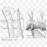 手绘场景线稿-空若网 手绘场景线稿-空若网