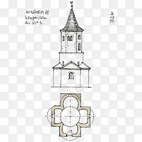 线描卡通风景-空若网 线描卡通风景-空若网