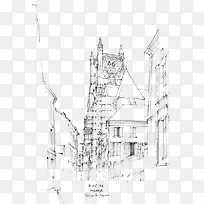 手绘场景线稿-空若网 手绘场景线稿-空若网