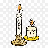 手绘点亮蜡烛-空若网 手绘点亮蜡烛-空若网
