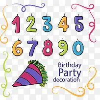 矢量手绘卡通生日派对-空若网 矢量手绘卡通生日派对-空若网