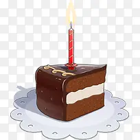 矢量手绘蜡烛蛋糕-空若网 矢量手绘蜡烛蛋糕-空若网