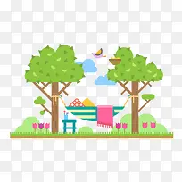 扁平化风景-空若网 扁平化风景-空若网