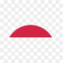 红色半圆素材-空若网 红色半圆素材-空若网