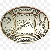 餐盘餐具椭圆形胸针-空若网 餐盘餐具椭圆形胸针-空若网