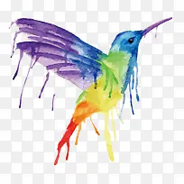 矢量水彩鸟-空若网 矢量水彩鸟-空若网