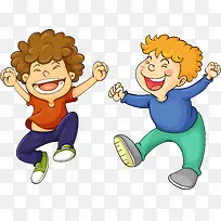 矢量快乐的男孩-空若网 矢量快乐的男孩-空若网