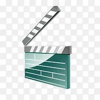 玻璃质感立体场记板-空若网 玻璃质感立体场记板-空若网