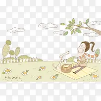 商业插画手绘卡通-空若网 商业插画手绘卡通-空若网