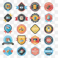 扁平标签素材-空若网 扁平标签素材-空若网