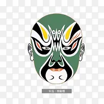 京剧脸谱朱温雅观楼-空若网 京剧脸谱朱温雅观楼-空若网