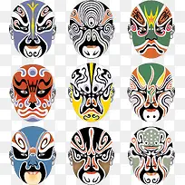 矢量京剧素材脸谱花脸-空若网 矢量京剧素材脸谱花脸-空若网