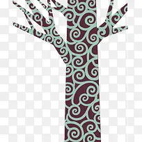 时尚花纹卡通树-空若网 时尚花纹卡通树-空若网