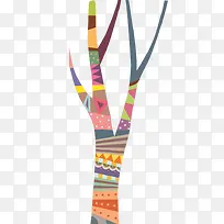 卡通彩色树干-空若网 卡通彩色树干-空若网