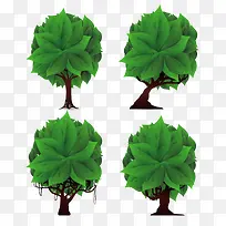 ��ͨ��Ҷ��ľ�廭-������