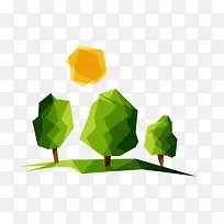 卡通扁平树-空若网 卡通扁平树-空若网