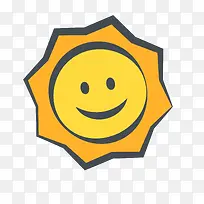 矢量卡通简洁扁平化太阳-空若网 矢量卡通简洁扁平化太阳-空若网