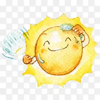 水彩太阳-空若网 水彩太阳-空若网