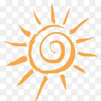 手绘卡通的太阳-空若网 手绘卡通的太阳-空若网