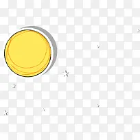 卡通手绘太阳星星-空若网 卡通手绘太阳星星-空若网