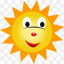 手绘卡通可爱小太阳-空若网 手绘卡通可爱小太阳-空若网