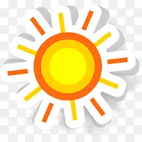 手绘卡通彩色太阳-空若网 手绘卡通彩色太阳-空若网