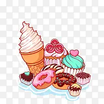 卡通甜点-空若网 卡通甜点-空若网