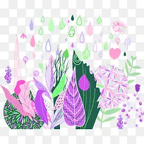 树叶插画-空若网 树叶插画-空若网