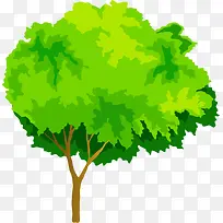 绿色水彩树木园林-空若网 绿色水彩树木园林-空若网
