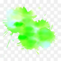 夏日海报水彩绿色画-空若网 夏日海报水彩绿色画-空若网