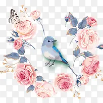 手绘花鸟-空若网 手绘花鸟-空若网