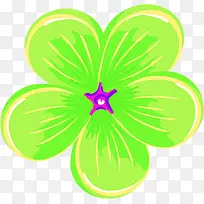 绿色时尚可爱手绘花朵-空若网 绿色时尚可爱手绘花朵-空若网