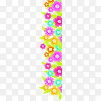 彩色手绘可爱花朵-空若网 彩色手绘可爱花朵-空若网