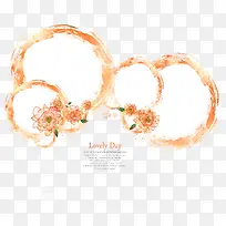 可爱花朵装饰圆环-空若网 可爱花朵装饰圆环-空若网