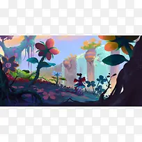 可爱手绘卡通花朵-空若网 可爱手绘卡通花朵-空若网