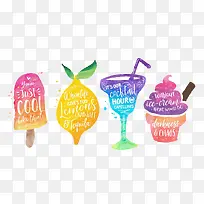 彩色的冰饮-空若网 彩色的冰饮-空若网